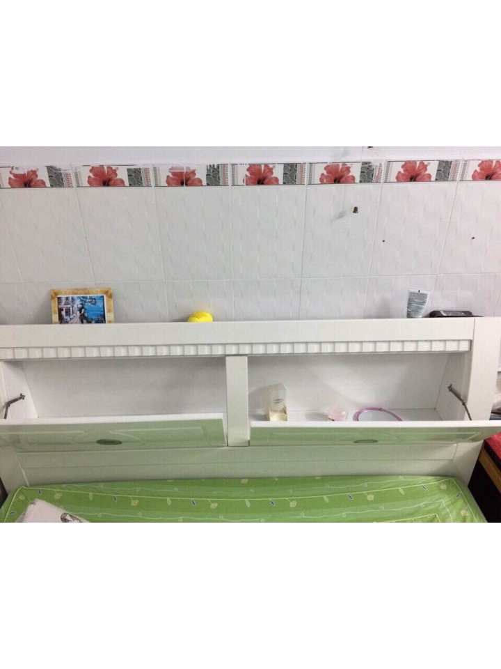 Giường trắng MDF